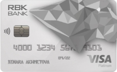 Bank RBK дебетовая карта Prisma Platinum